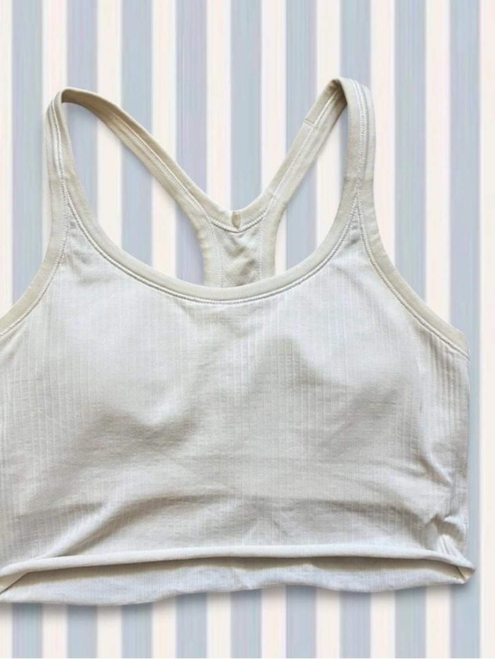 lululemon athletica Ribbed Racerback Bralette - Cream